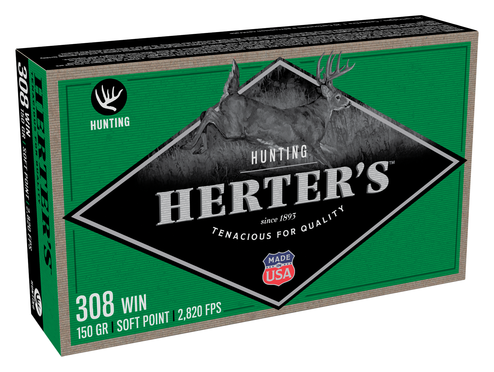 Herter's .308 Winchester 150 Grain Soft Point Centerfire Rifle Ammo ...